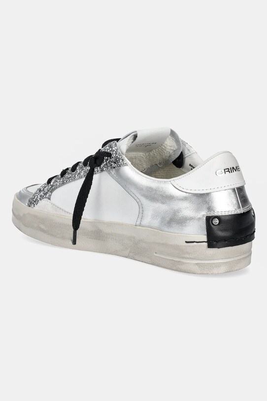 Obuv Kožené tenisky Crime London SK8 DELUXE 26102PP5 strieborná