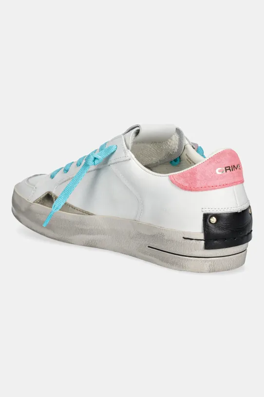 Obuwie Crime London sneakersy skórzane DISTRESSED 88250PP7 biały