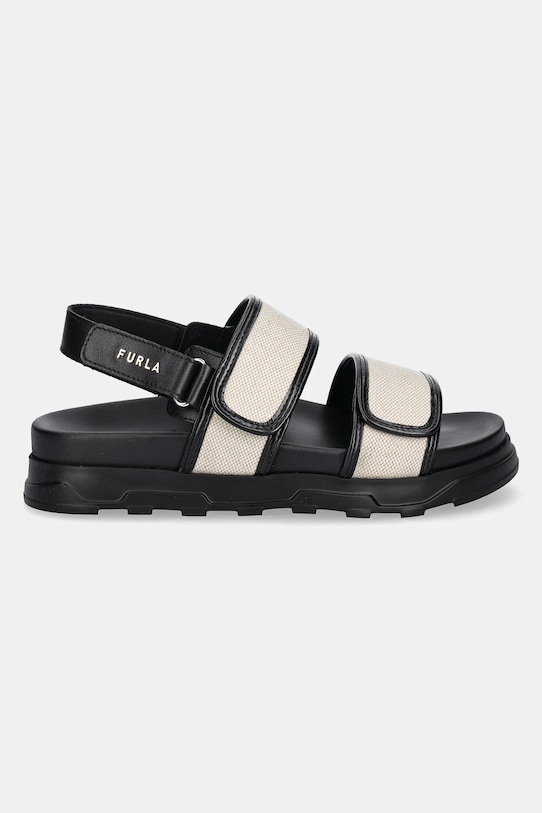 Furla szandál Sporty Chic Sandal YJ53SPC.BX3900.EC000 fekete SS25