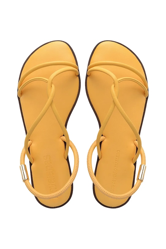 Havaianas sandale UNA MANGA CAJA sintetic galben 4149609.5559