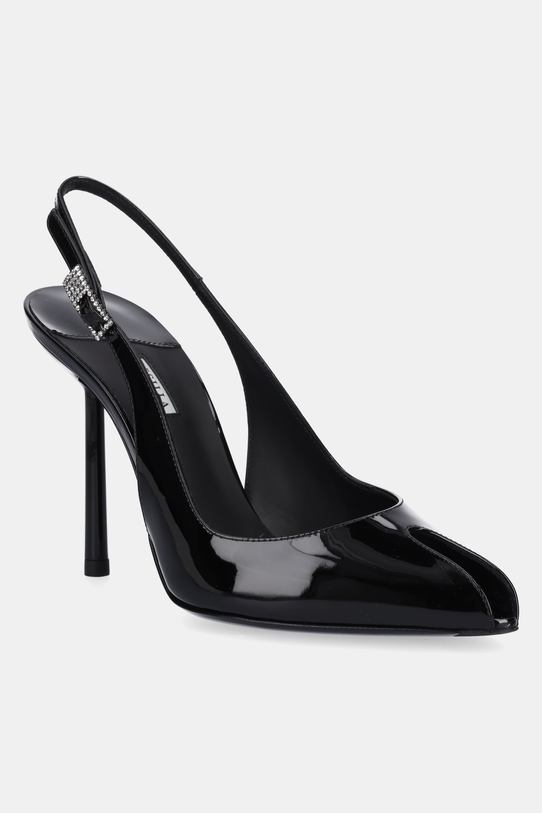 Lodičky Le Silla Chanel Clivage viac ako 8 cm čierna 5305D090BXPPKAB001