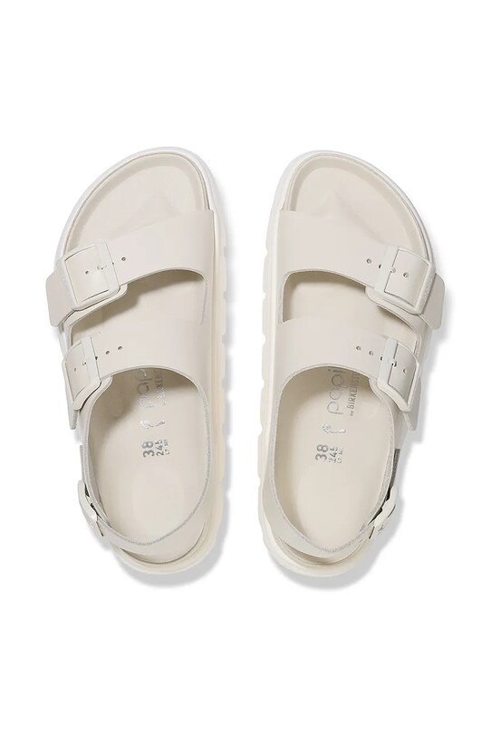 Kožne sandale Birkenstock Milano Chunky Exq Birkenstock x Papillio 1029074 bež