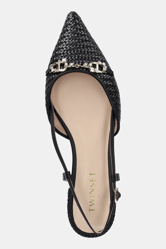 Twinset baleriny czarny 251TGT052.00006