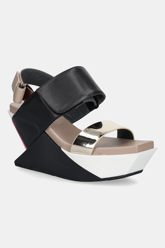 Sandále United Nude Delta Wedge Sandal klinový čierna 1041389316