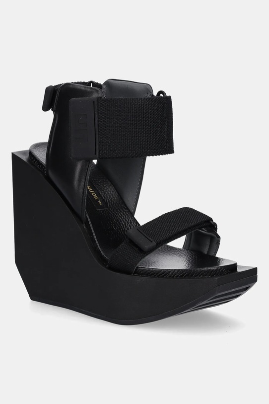 United Nude szpilki skórzane Wa Puffy Hi syntetyczny czarny 1092401188