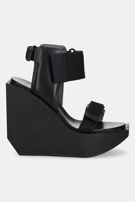 United Nude szpilki skórzane Wa Puffy Hi 1092401188 czarny ZS25