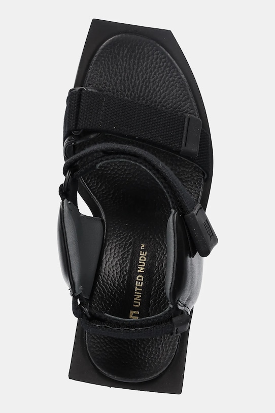 United Nude szpilki skórzane Wa Puffy Hi czarny 1092401188