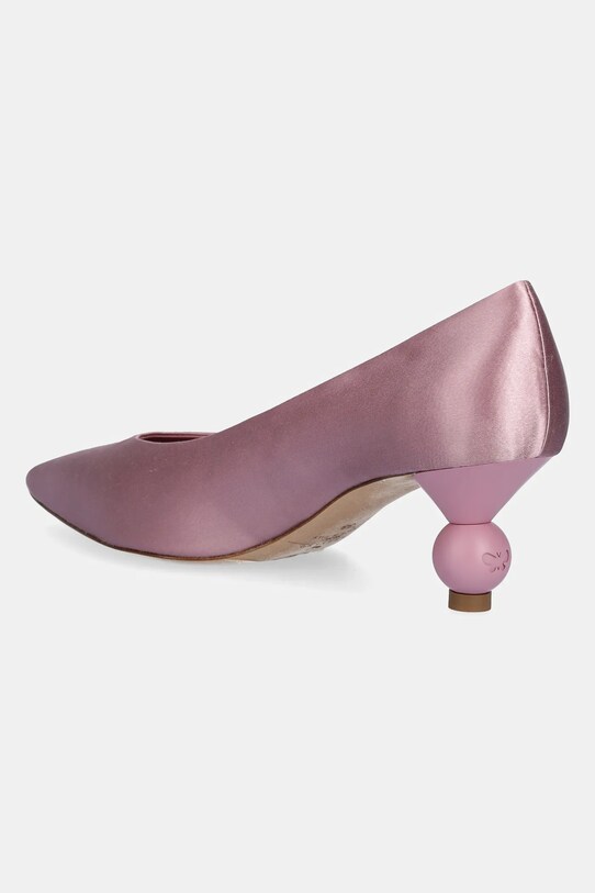 Obuwie Weekend Max Mara szpilki RENZASATIN 2515521055600.PINK różowy