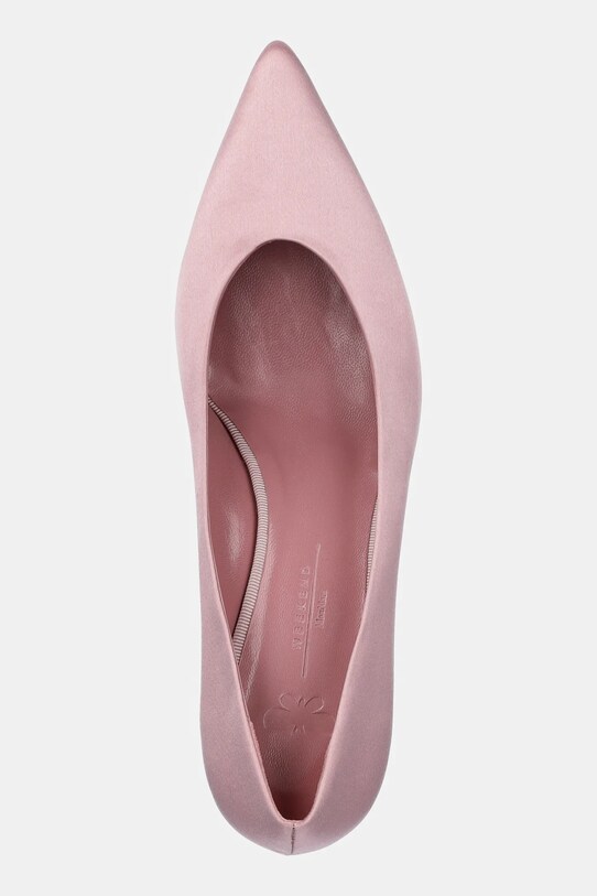 Weekend Max Mara szpilki RENZASATIN różowy 2515521055600.PINK
