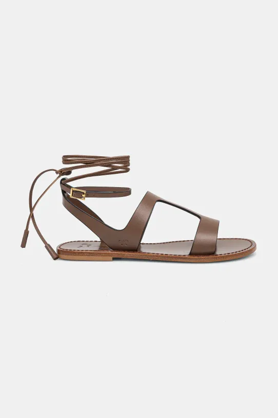 Шкіряні сандалі Weekend Max Mara LEMMA 2515521075600.TOBACCO коричневий SS25