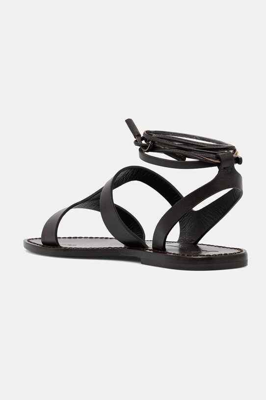 Încălțăminte Weekend Max Mara sandale de piele LEMMA 2515521075600.BROWN maro
