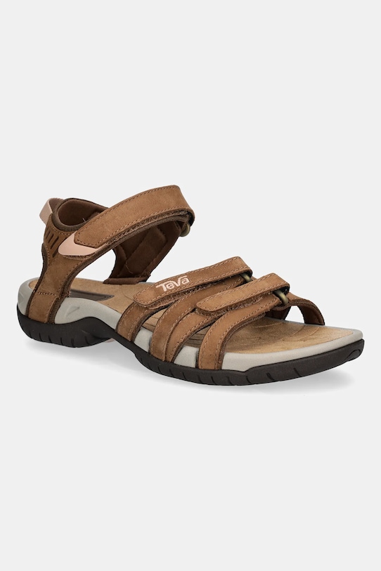 Teva sandały Tirra Leather tekstylny brązowy 4177.HYBR