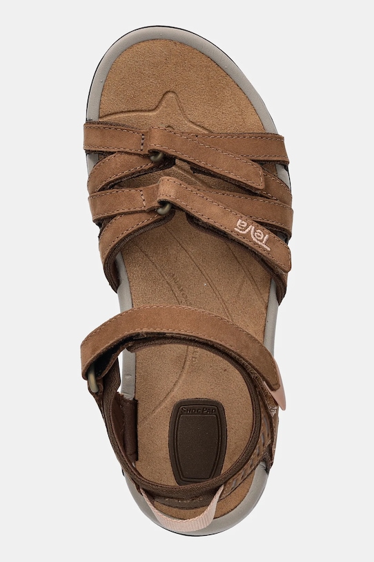 Teva sandały Tirra Leather brązowy 4177.HYBR