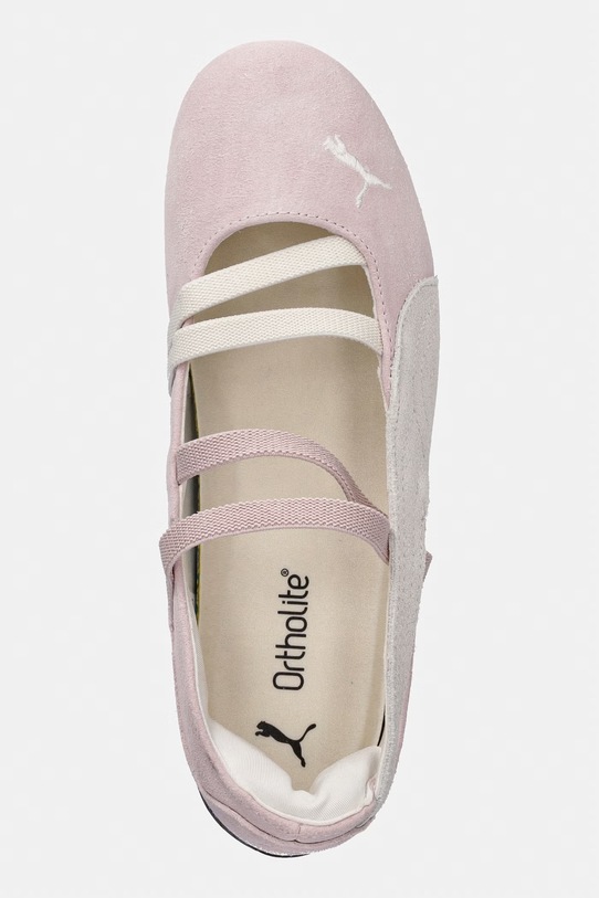 Semišové baleríny Puma Speedcat Ballet ružová 401287