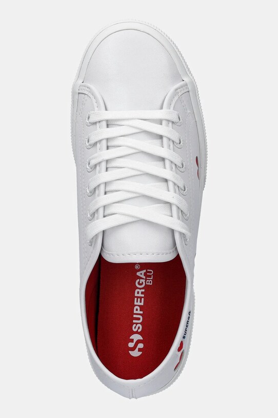 Кеди Superga PLATFORM HEARTS VEGAN MAT білий S8137HW.AB7