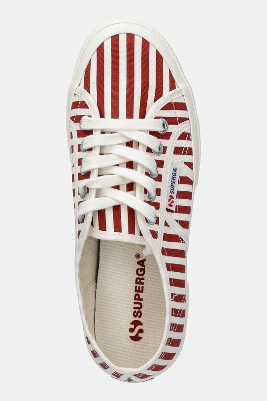 Tenisky Superga STRIPES PRINT červená S8148TW.AD4