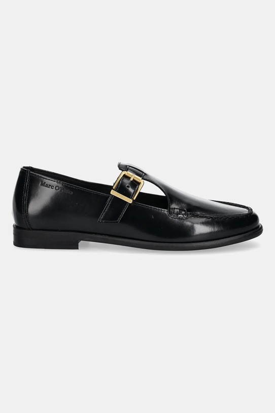 Marc O'Polo mocasini de piele FIONA 2E 50118633204116 negru SS25