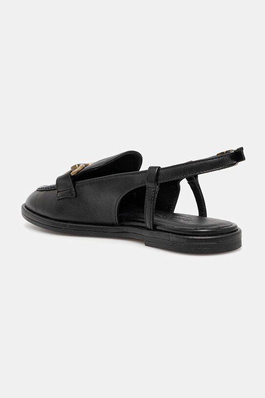 Încălțăminte Marc O'Polo balerini de piele ALVA 6A 50217241101132 negru