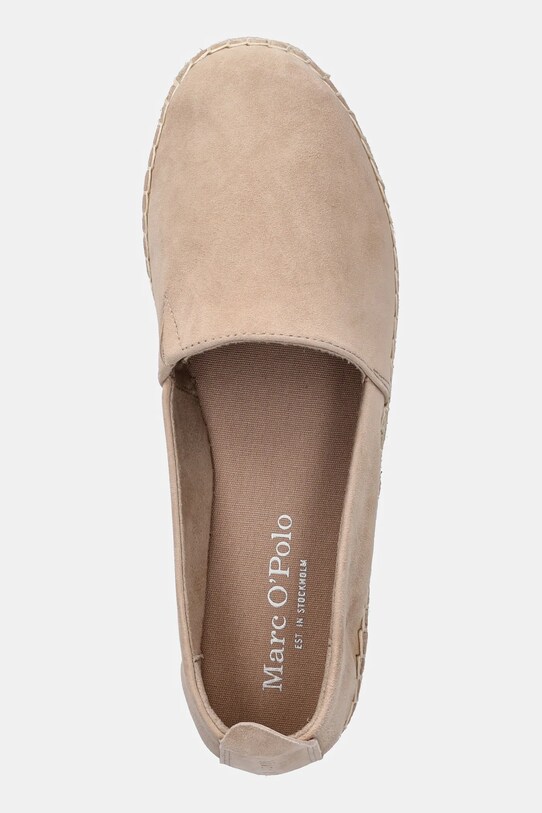 Nubukové espadrilky Marc O'Polo GEM 6B béžová 50315613801305