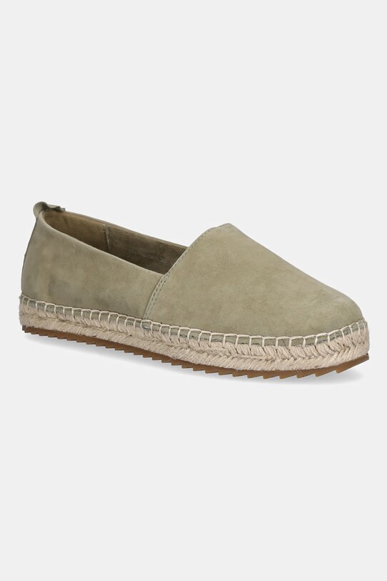 Nubukové espadrilky Marc O'Polo GEM 6B nubuk zelená 50315613801305