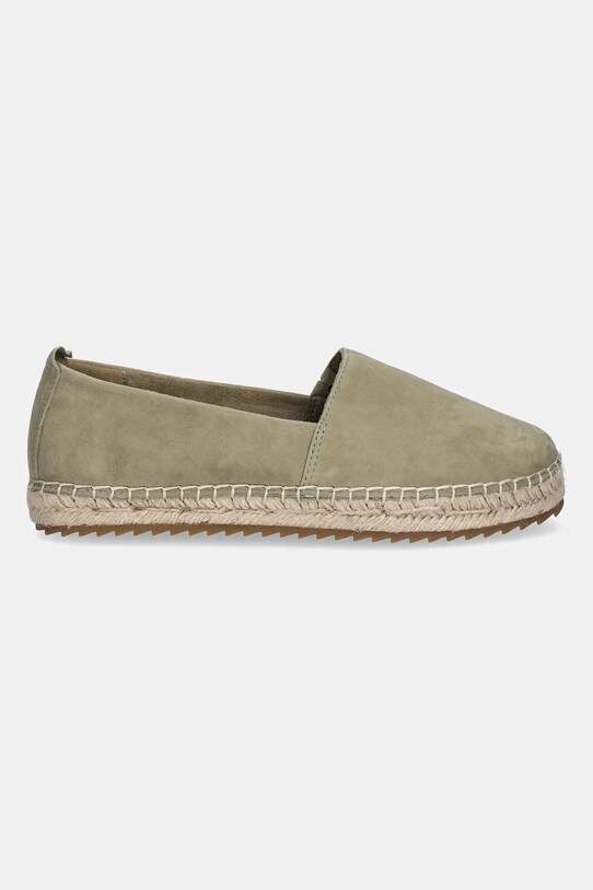 Nubukové espadrilky Marc O'Polo GEM 6B 50315613801305 zelená SS25