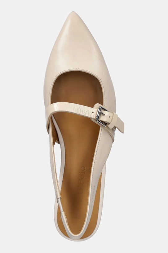 Marc O'Polo bőr balerina cipő PENELOPE 2A bézs 50318781101100