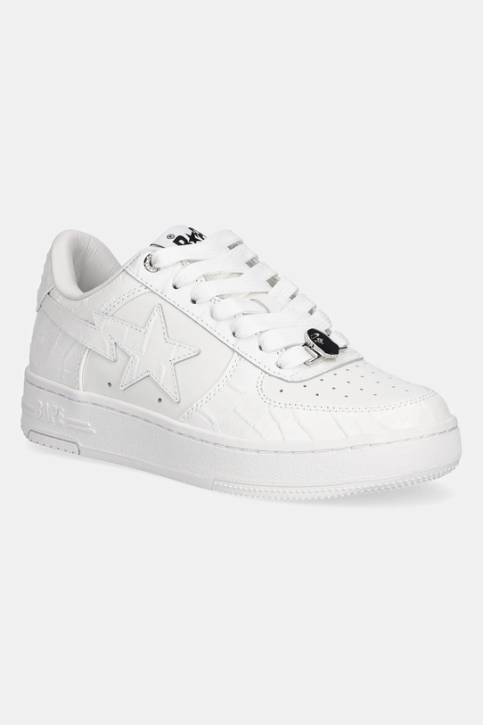 A Bathing Ape sneakersy skórzane BAPE STA #3 L niska biały 1K80291303