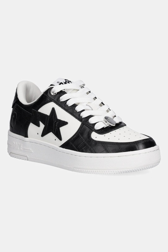 A Bathing Ape sneakersy skórzane BAPE STA #3 L niska czarny 1K80291303