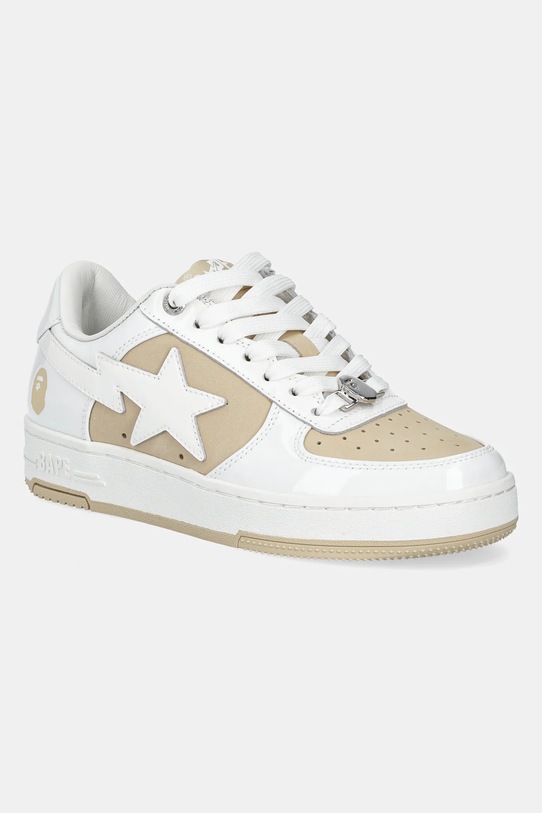 A Bathing Ape sneakersy skórzane BAPE STA #6 L niska beżowy 1K80291306
