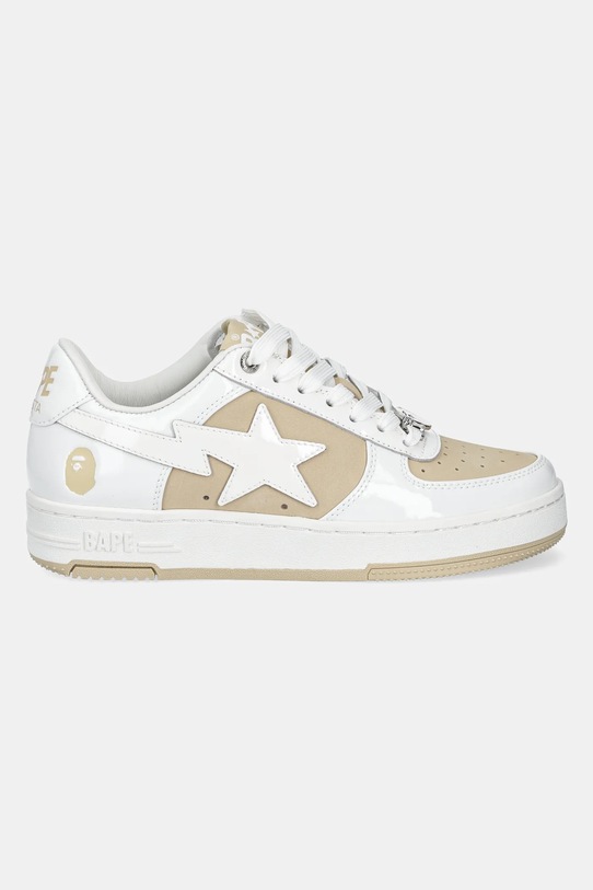 A Bathing Ape sneakersy skórzane BAPE STA #6 L 1K80291306 beżowy SS25