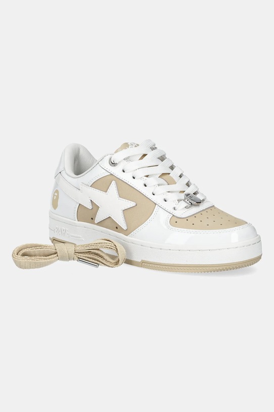 A Bathing Ape sneakersy skórzane BAPE STA #6 L 1K80291306 beżowy