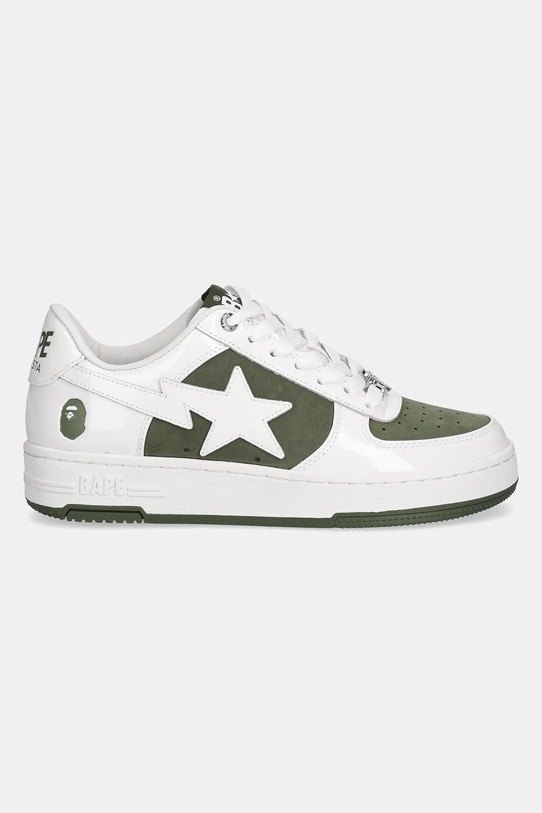 A Bathing Ape sneakersy skórzane BAPE STA #6 L 1K80291306 zielony SS25