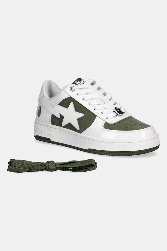 Кожени маратонки A Bathing Ape BAPE STA #6 L 1K80291306 зелен