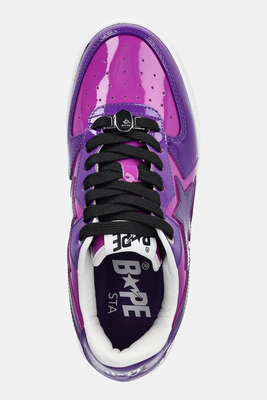 A Bathing Ape leather sneakers BAPE STA ICON L violet 1K80291308