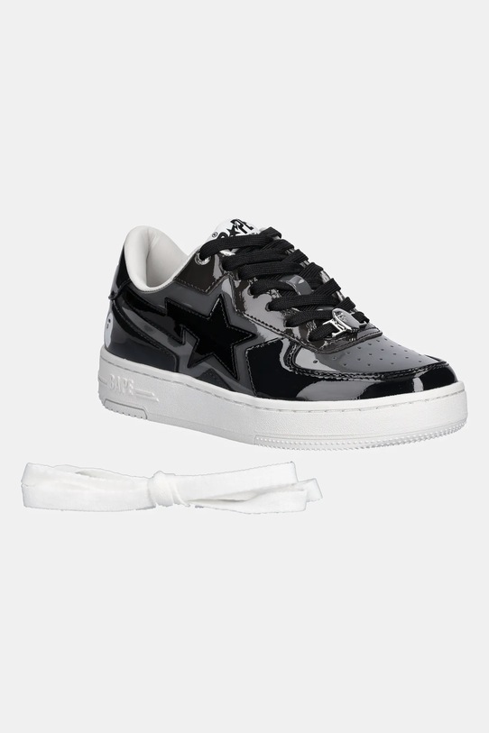 Kožené tenisky A Bathing Ape BAPE STA ICON L 1K80291308 čierna