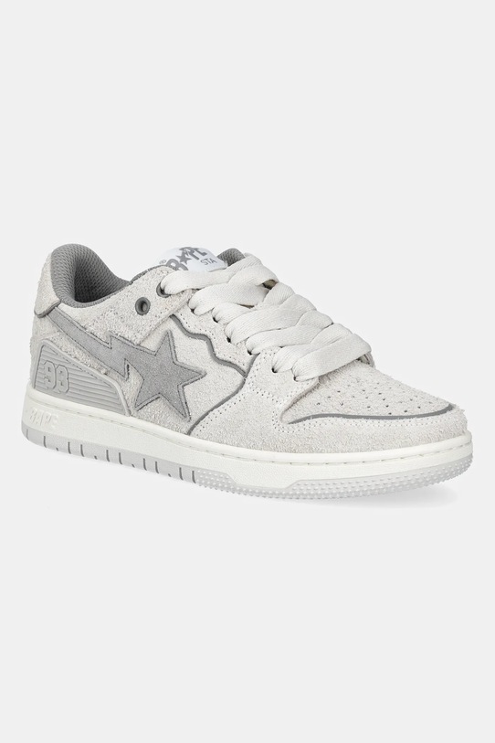 A Bathing Ape sneakersy BAPE SK8 STA #3 L imitacja skóry licowej szary 1K80291312