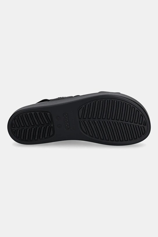 Crocs sandale Brooklyn Woven Upper Low Wedge 209977.060 negru