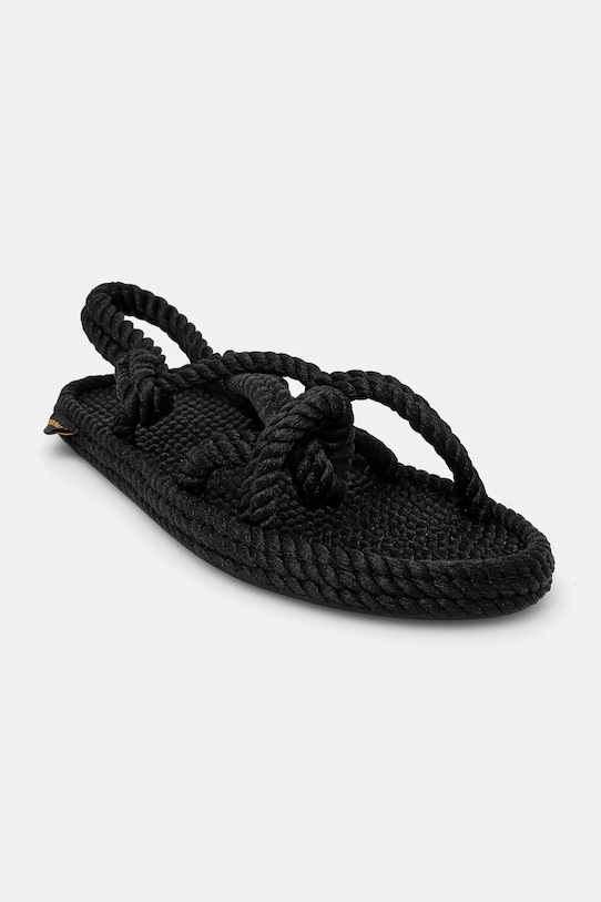Bohonomad sandali Bora flat nero BOR.0020.WRS