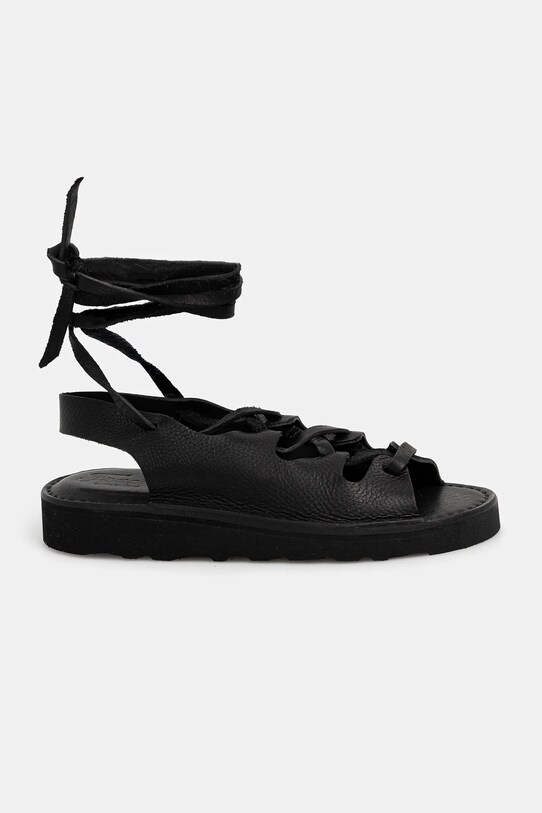 Fracap sandali in pelle Sandal D030 nero SS25