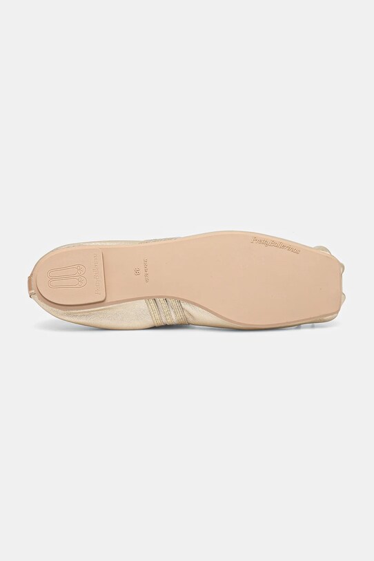 Δερμάτινες μπαλαρίνες Pretty Ballerinas Kristen 52198.B.5010 χρυσαφί