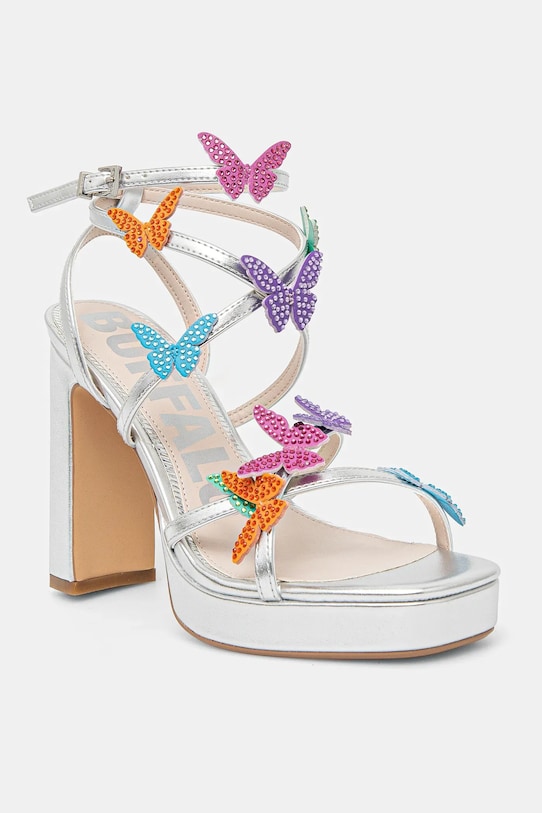 Сандалі Buffalo June Mss Butterfly Glam блок срібний 1291615.SLV