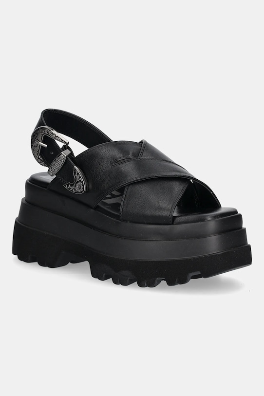 Buffalo sandale Jupiter Cross West platformă negru 1602260.BLK