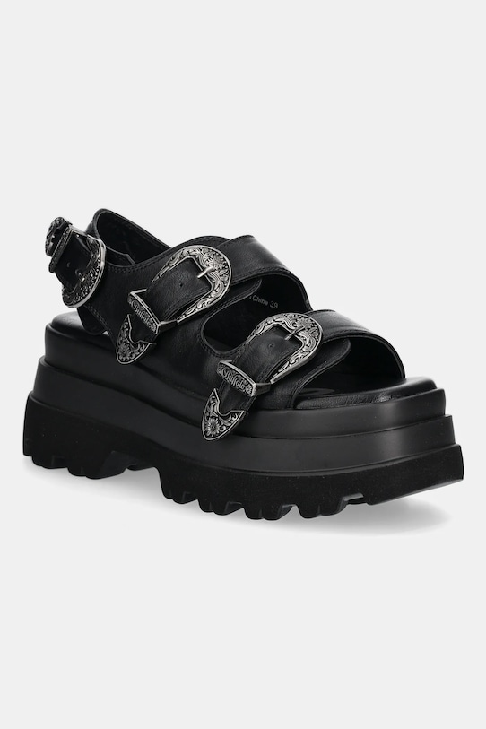 Sandale Buffalo Jupiter Ari West sintetički crna 1602261.BLK