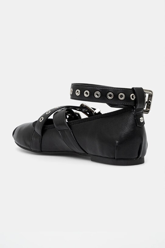 Încălțăminte Buffalo balerini Daphne Mary Buckle 1620029.BLK negru
