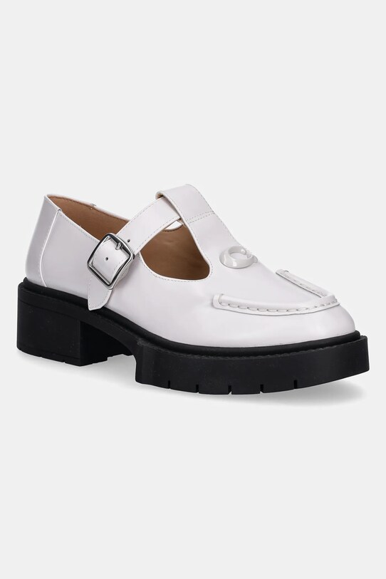 Coach mocasini de piele Liv piele alb CZ38.3OPI