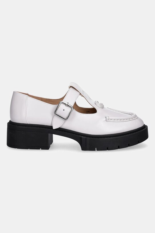 Coach mocasini de piele Liv CZ38.3OPI alb SS25