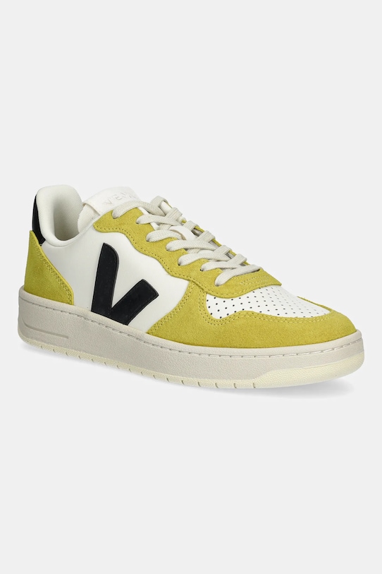 Кожаные кроссовки Veja V-10 Prime низкая зелёный VI0220502A