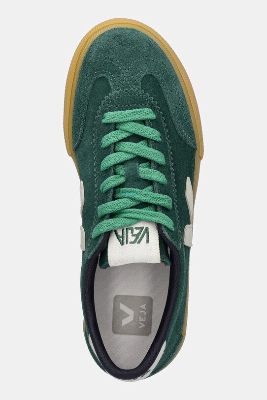 Veja sneakersy skórzane Volley zielony VO0320515A