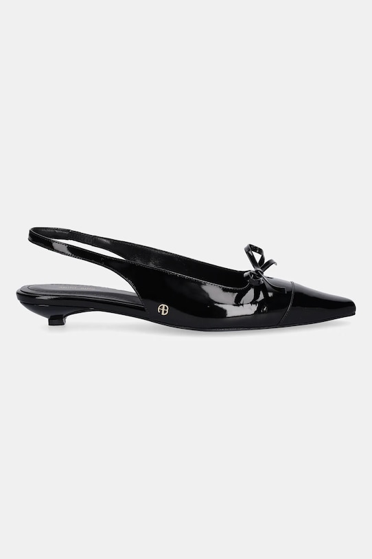 Anine Bing leather heels Zoey Slingback Heels A.14.10790 black SS25
