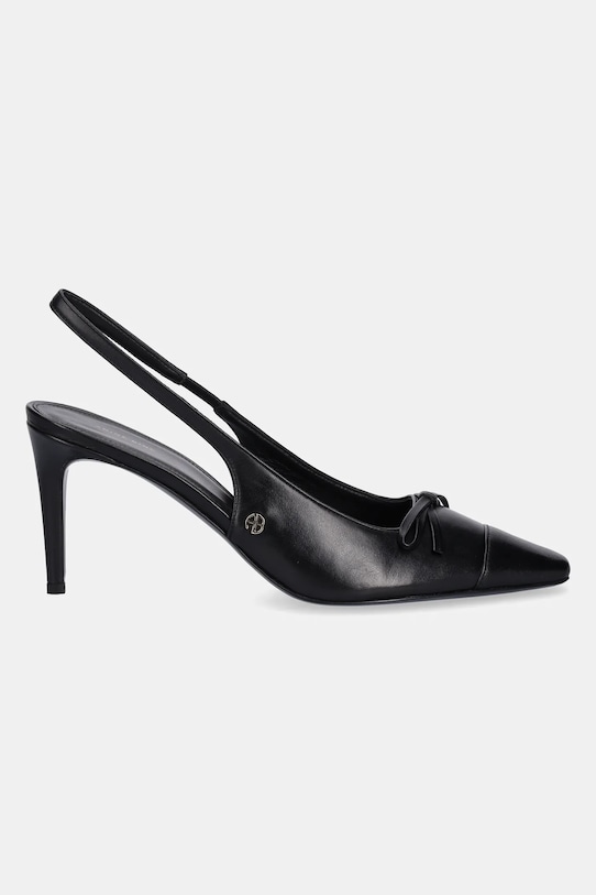 Anine Bing leather heels Freya Slingbacks A.14.10794 black SS25